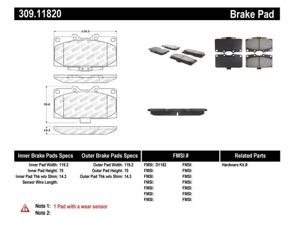 StopTech Performance 06-07 Subaru Impreza WRX/WRX STi Front Brake Pads - Bull Strap