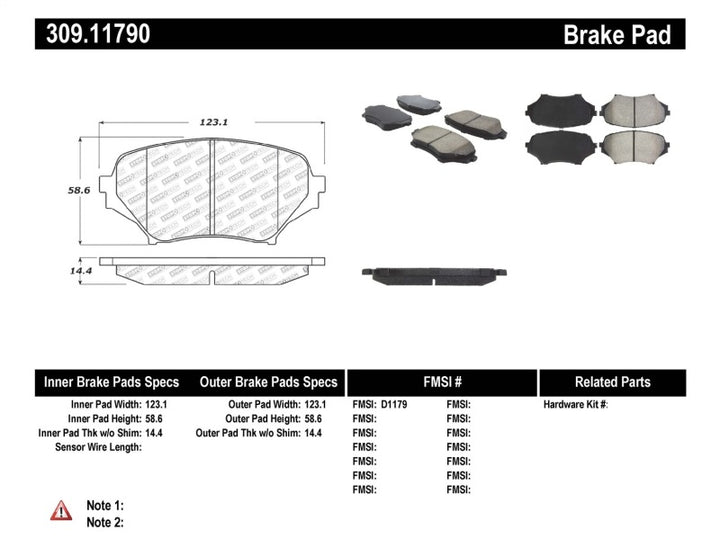 StopTech Performance 06-08 Mazda Miata MX-5 Front Brake Pads - Bull Strap