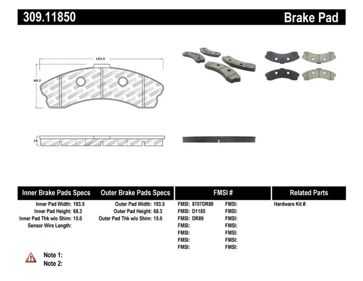 StopTech Performance 06-09 Chevrolet Corvette Z06 Front Brake Pads - Bull Strap