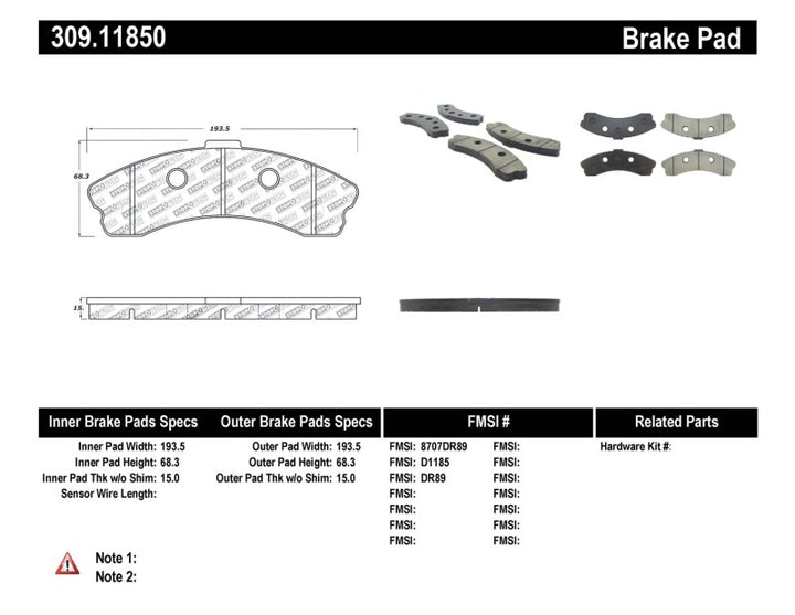 StopTech Performance 06-09 Chevrolet Corvette Z06 Front Brake Pads - Bull Strap