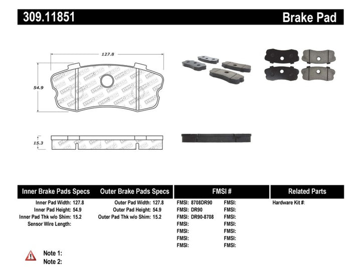 StopTech Performance 06-09 Chevy Corvette Z06 Rear Brake Pads - Bull Strap