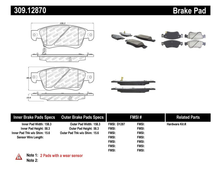 StopTech Performance 07-08 Infiniti G35 2WD Sedan / 08 Infiniti G37 Coupe Front Brake Pads - Bull Strap