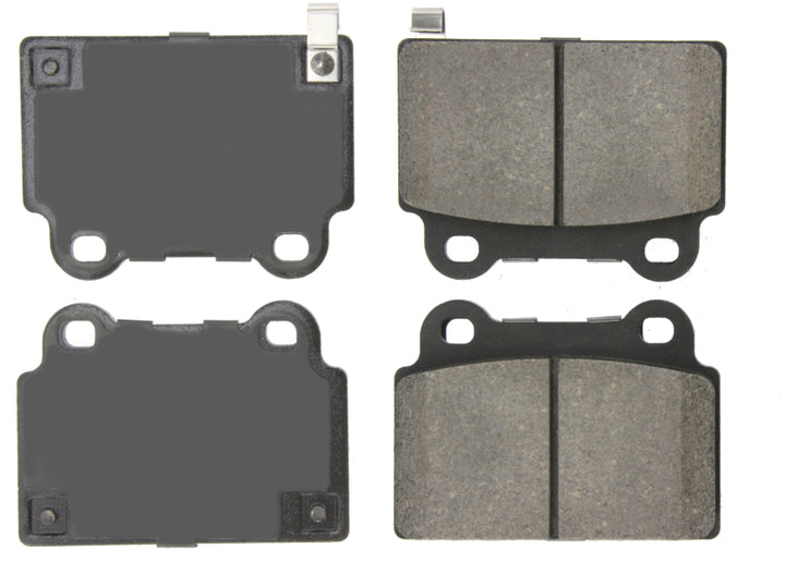 StopTech Performance 08+ Mitsubishi Evolution X Rear Brake Pads - Bull Strap