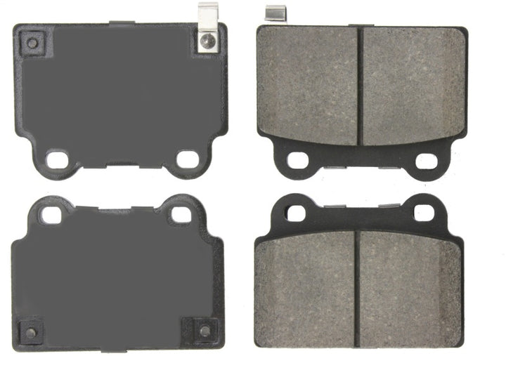 StopTech Performance 08+ Mitsubishi Evolution X Rear Brake Pads - Bull Strap