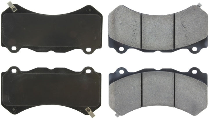 StopTech Performance 15-17 Dodge Charger/Challenger Front Brake Pads - Bull Strap