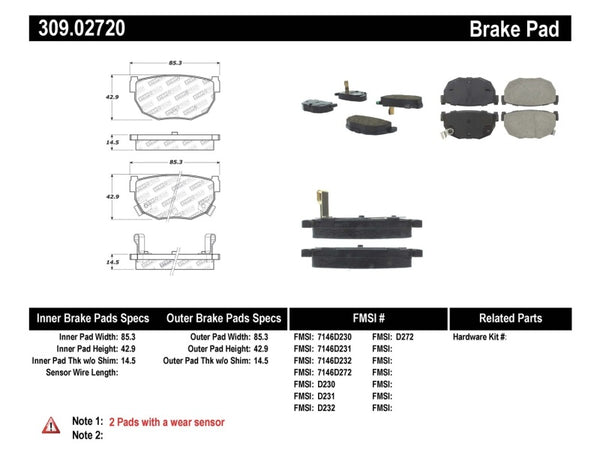 StopTech Performance 89-98 240SX Rear Brake Pads - Bull Strap