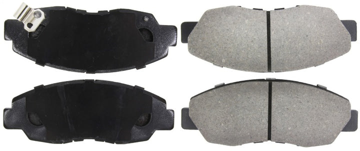 StopTech Performance 98-02 Honda Accord Coupe/Sedan 4cyl Rear Drum/Disc Front Brake Pads - Bull Strap