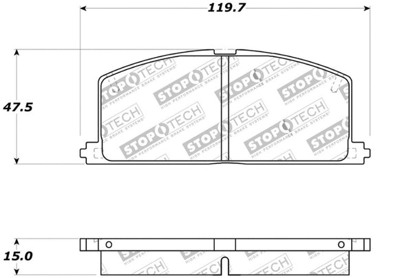 StopTech Performance Brake Pads - Bull Strap