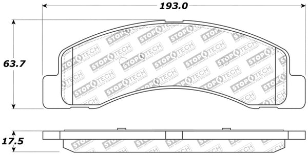 StopTech Performance Brake Pads - Bull Strap