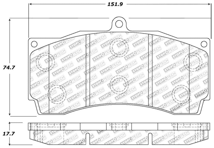 StopTech Performance Brake Pads - Bull Strap