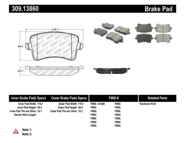 StopTech Performance Brake Pads - Bull Strap