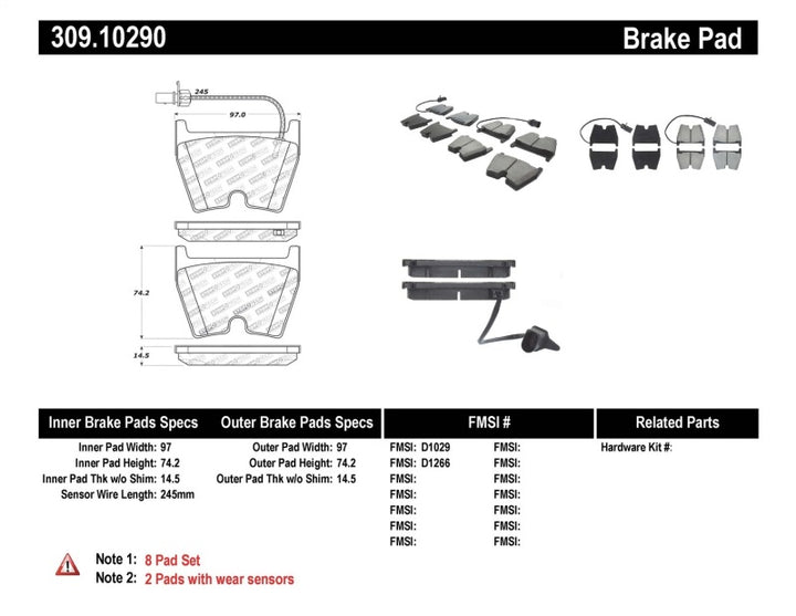 StopTech Performance Brake Pads - Bull Strap