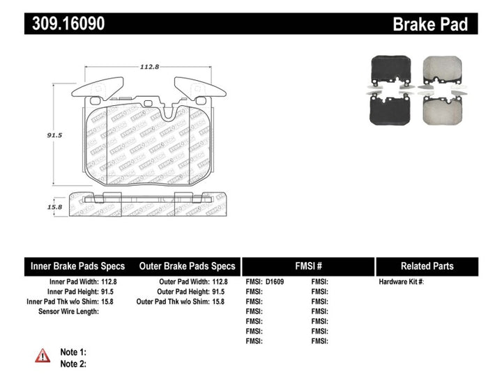 StopTech Performance Brake Pads - Bull Strap