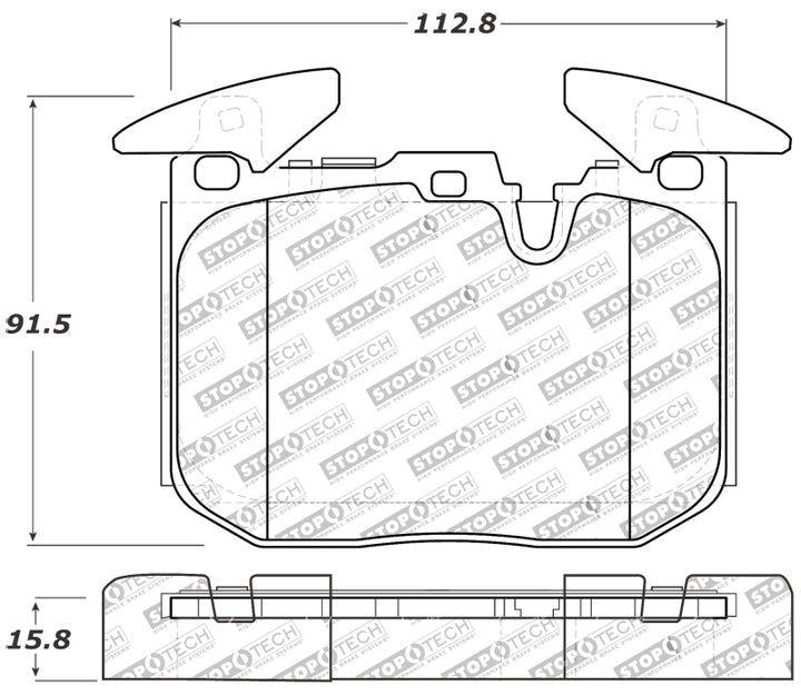 StopTech Performance Brake Pads - Bull Strap