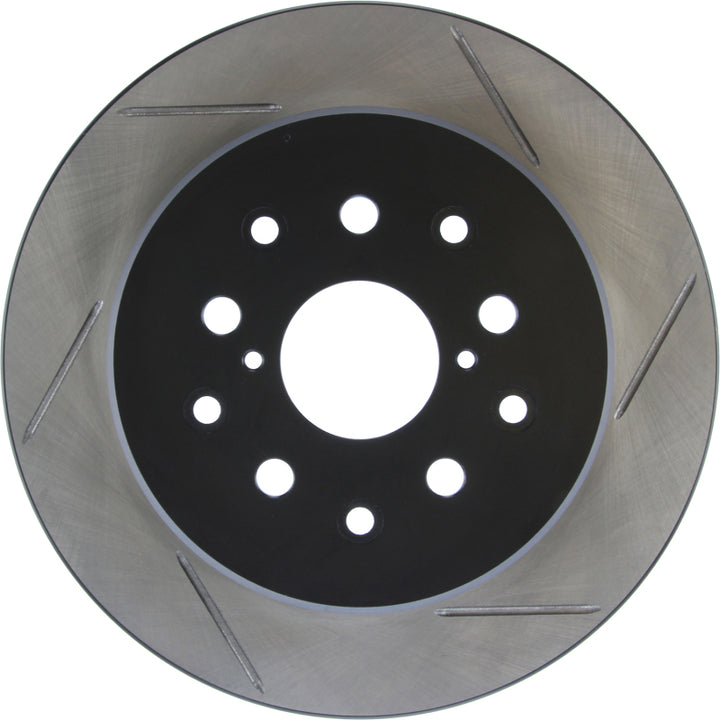 StopTech Power Slot 00-05 Lexus IS300 Rear Left SportStop Slotted Rotor - Bull Strap