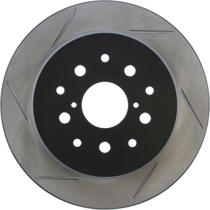 StopTech Power Slot 00-05 Lexus IS300 Rear Right SportStop Slotted Rotor - Bull Strap