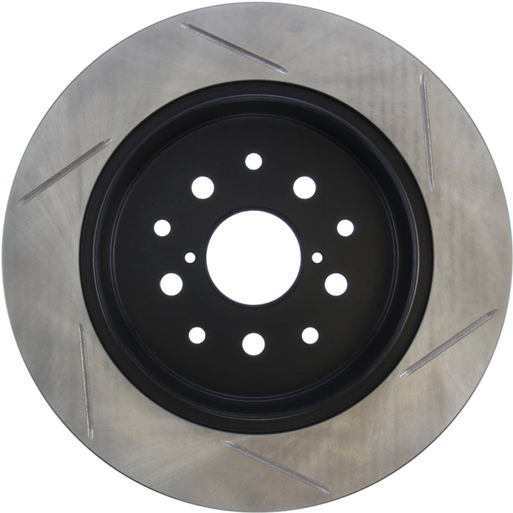 StopTech Power Slot 00-05 Lexus IS300 Rear Right SportStop Slotted Rotor - Bull Strap