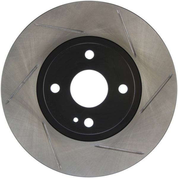 StopTech Power Slot 01-05 Mazda Miata Sport Suspension/Turbo SportStop Slotted Front Left Rotor - Bull Strap