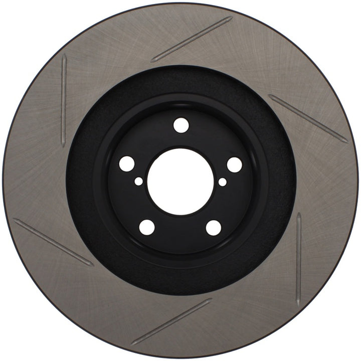 StopTech Power Slot 02-10 WRX Front Right SportStop Slotted Rotor - Bull Strap
