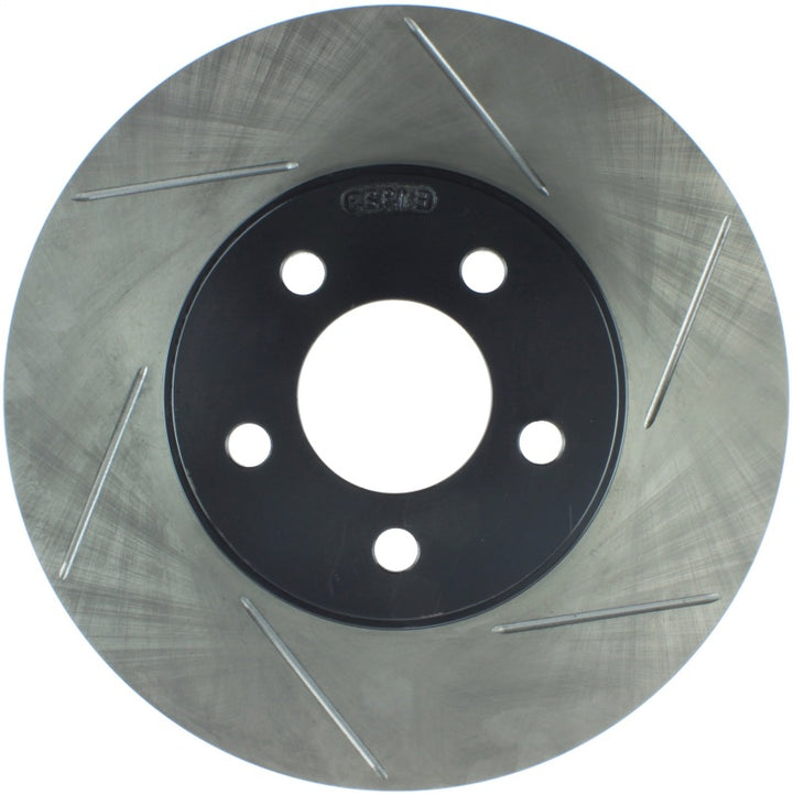 StopTech Power Slot 03-08 Crown Victoria/Grand Marquis/Lincoln Town Car Front Left Slotted Rotor - Bull Strap