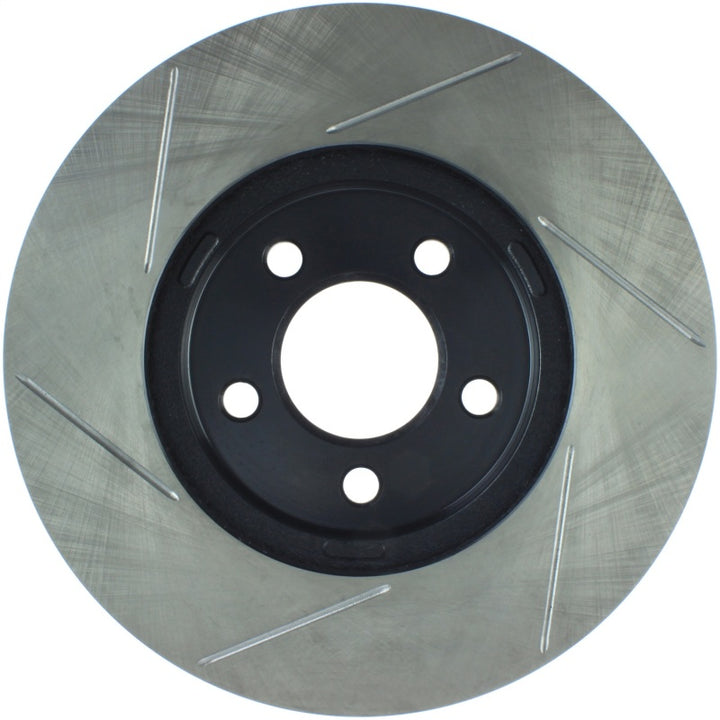 StopTech Power Slot 03-08 Crown Victoria/Grand Marquis/Lincoln Town Car Front Left Slotted Rotor - Bull Strap
