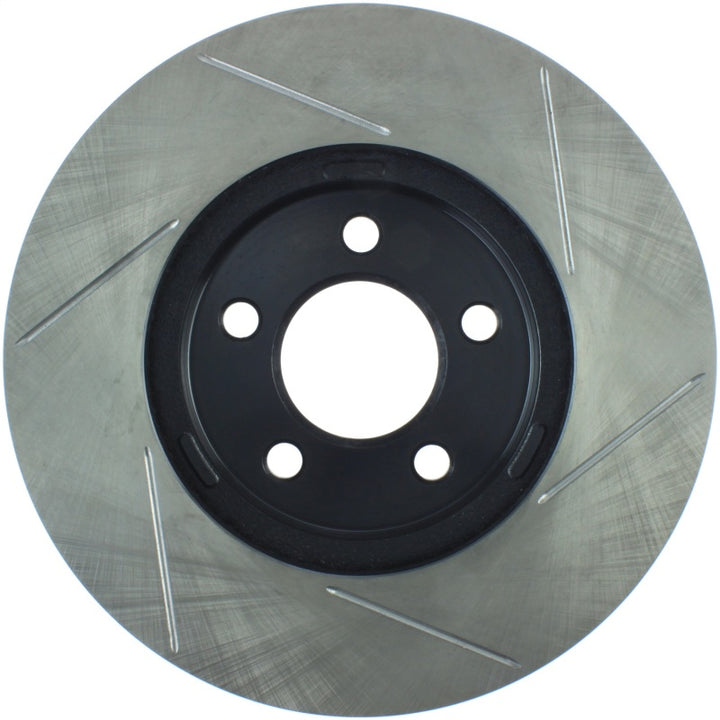 StopTech Power Slot 03-08 Crown Victoria/Grand Marquis/Lincoln Town Car Front Right Slotted Rotor - Bull Strap