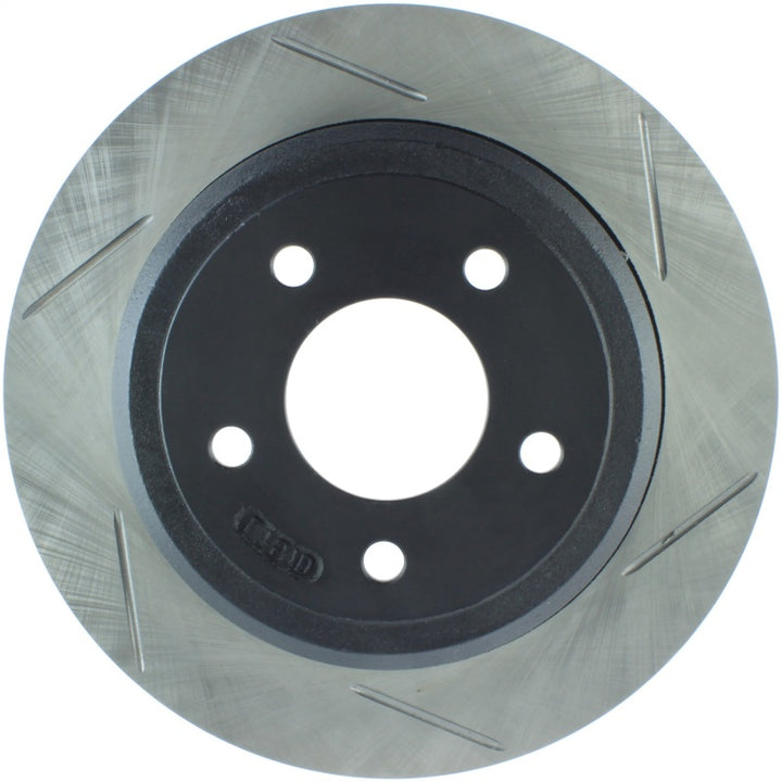 StopTech Power Slot 03-08 Crown Victoria/Grand Marquis Rear Left Slotted Rotor - Bull Strap
