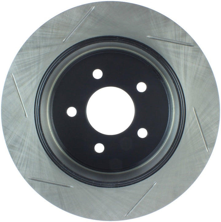 StopTech Power Slot 03-08 Crown Victoria/Grand Marquis Rear Left Slotted Rotor - Bull Strap