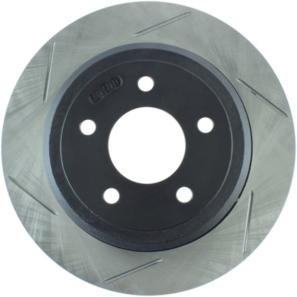 StopTech Power Slot 03-08 Crown Victoria/Grand Marquis Rear Right Slotted Rotor - Bull Strap