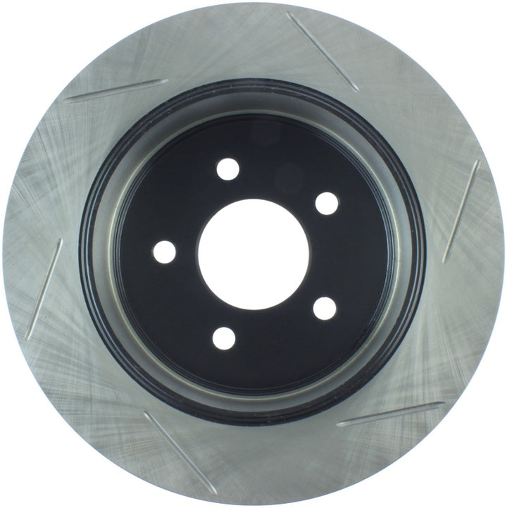 StopTech Power Slot 03-08 Crown Victoria/Grand Marquis Rear Right Slotted Rotor - Bull Strap