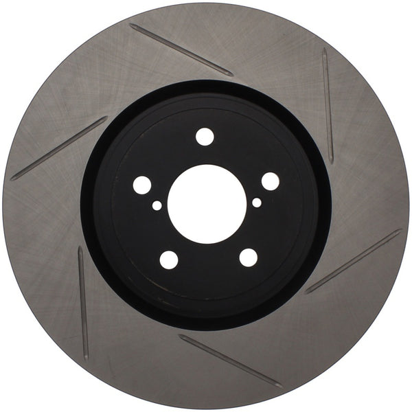 StopTech Power Slot 05-08 LGT Front Right Slotted Rotor - Bull Strap
