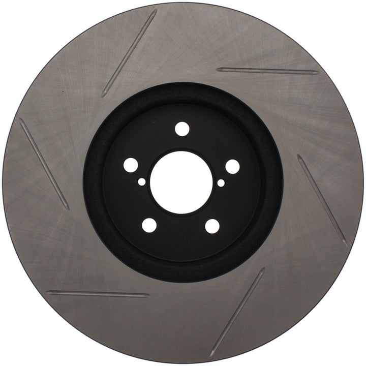 StopTech Power Slot 05-08 LGT Front Right Slotted Rotor - Bull Strap