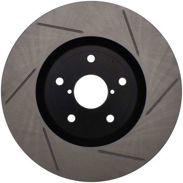 StopTech Power Slot 05-08 STi Front Left Slotted Rotor - Bull Strap