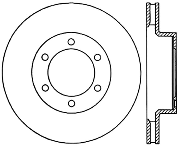 StopTech Power Slot 05-09 Toyota Tacoma/03-09 4 Runner Slotted Left Front Cryo Rotor - Bull Strap