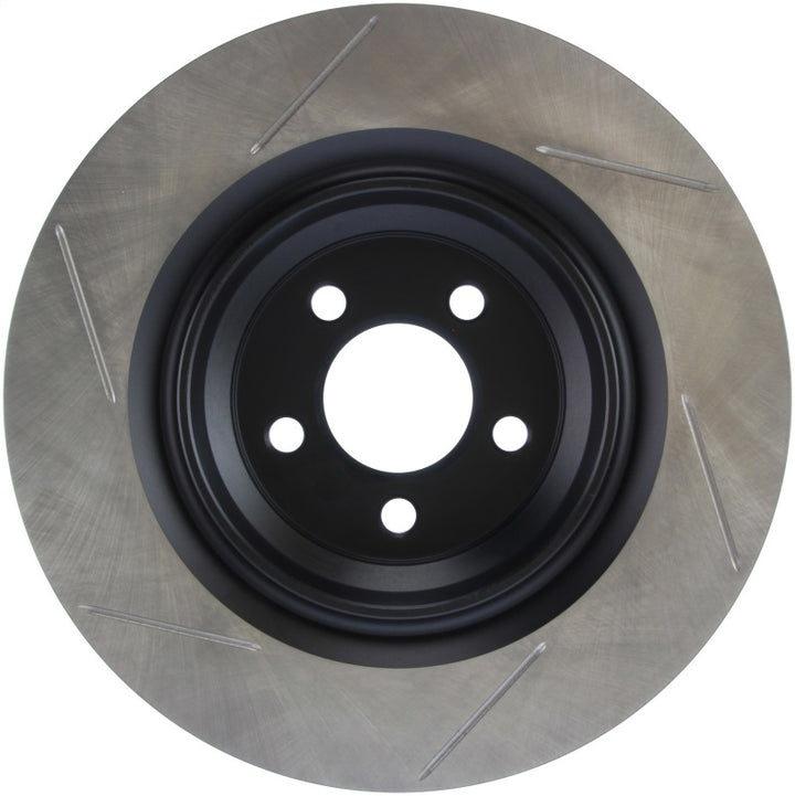 StopTech Power Slot 06-07 Chrysler SRT-8 Rear Left Slotted Rotor - Bull Strap