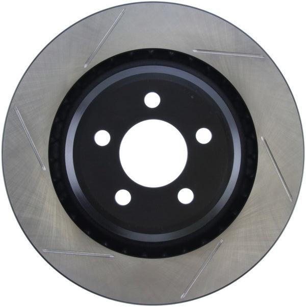 StopTech Power Slot 06-07 Chrysler SRT-8 Rear Right Slotted Rotor - Bull Strap
