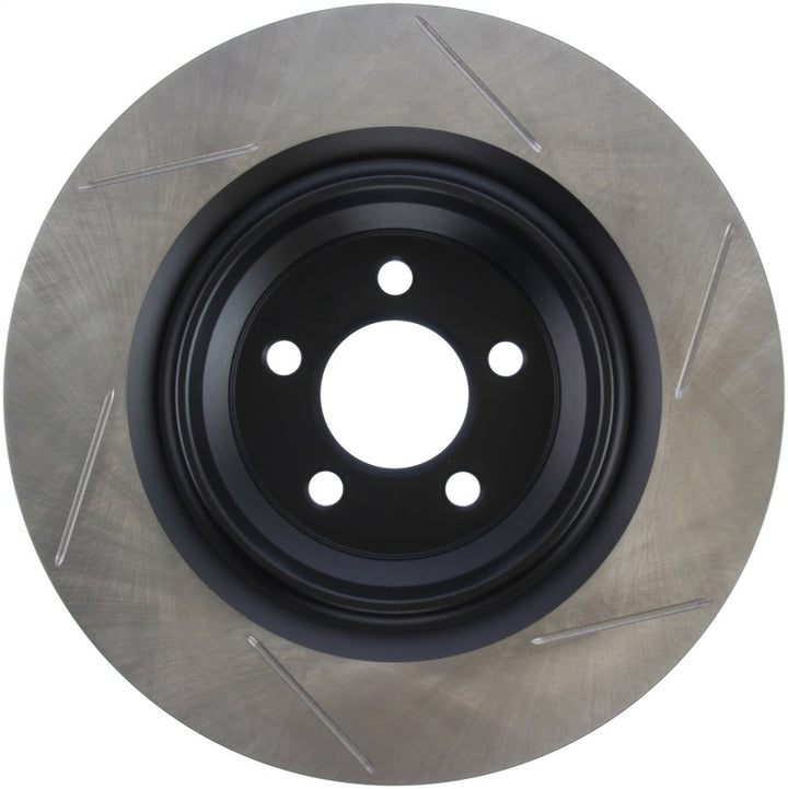 StopTech Power Slot 06-07 Chrysler SRT-8 Rear Right Slotted Rotor - Bull Strap