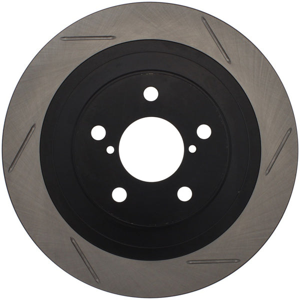 StopTech Power Slot 06-07 WRX / 05-08 LGT Rear Right Slotted Rotor - Bull Strap