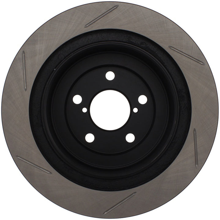 StopTech Power Slot 06-07 WRX / 05-08 LGT Rear Right Slotted Rotor - Bull Strap