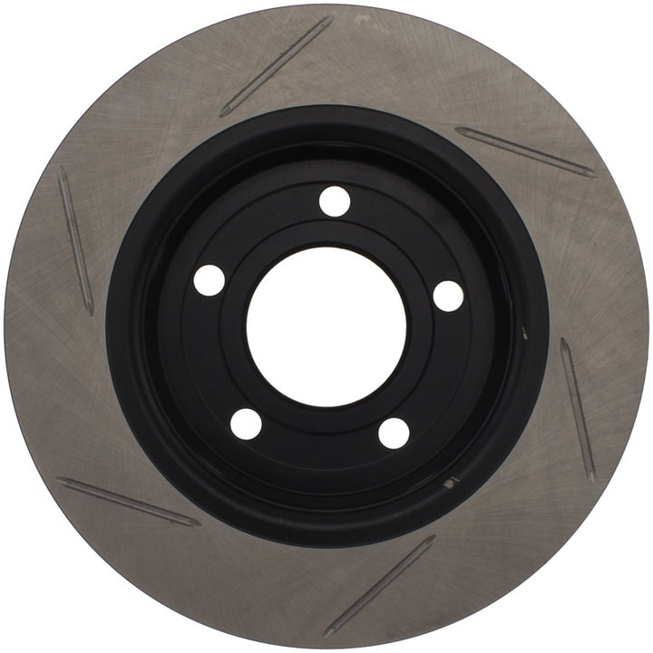StopTech Power Slot 07-09 Mazdaspeed 3 Slotted Left Rear Rotor - Bull Strap