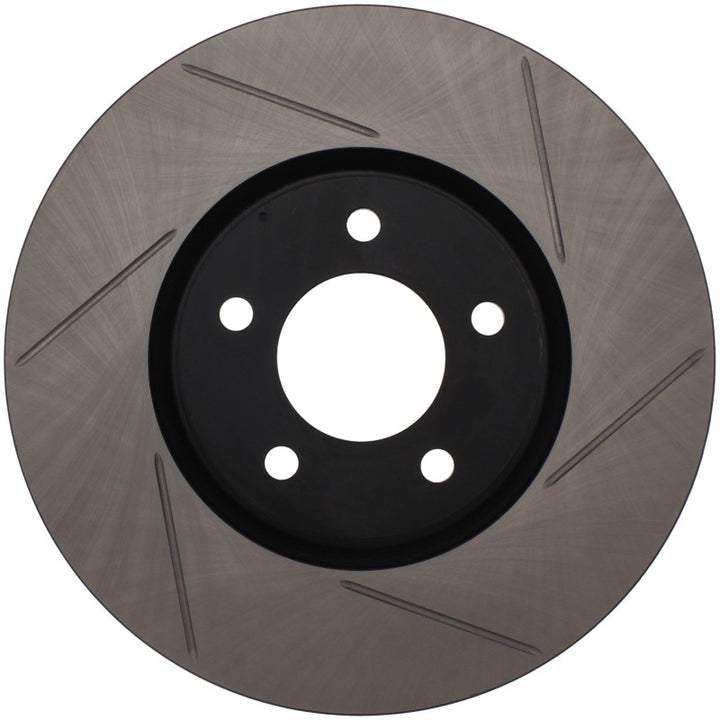 StopTech Power Slot 07-09 Mazdaspeed3 Slotted Left Front Rotor - Bull Strap