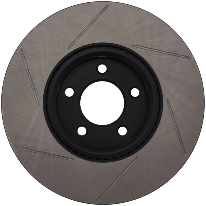 StopTech Power Slot 07-09 Mazdaspeed3 Slotted Left Front Rotor - Bull Strap