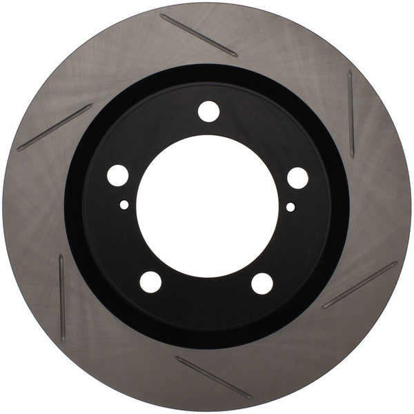 StopTech Power Slot 08-09 Toyota Sequoia / 07-09 Tundra Slotted Right Front Rotor - Bull Strap