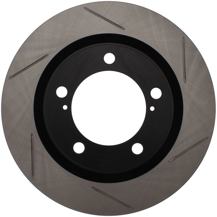 StopTech Power Slot 08-09 Toyota Sequoia / 07-09 Tundra Slotted Right Front Rotor - Bull Strap