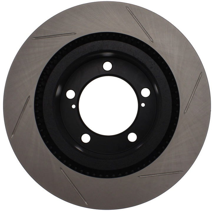 StopTech Power Slot 08-09 Toyota Sequoia / 07-09 Tundra Slotted Right Front Rotor - Bull Strap