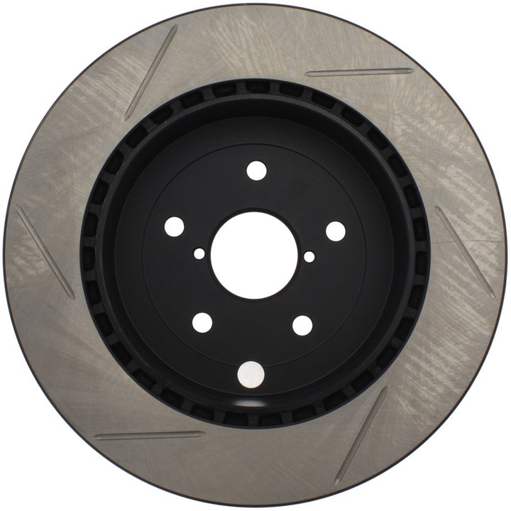 StopTech Power Slot 08-10 Subaru Impreza STi Rear Right Slotted Rotor - Bull Strap