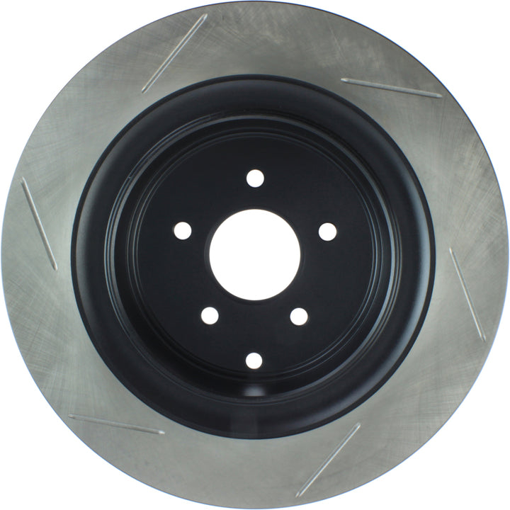 StopTech Power Slot 09 Infiniti FX50 5.0L-V8 Slotted Rear Left Rotor - Bull Strap