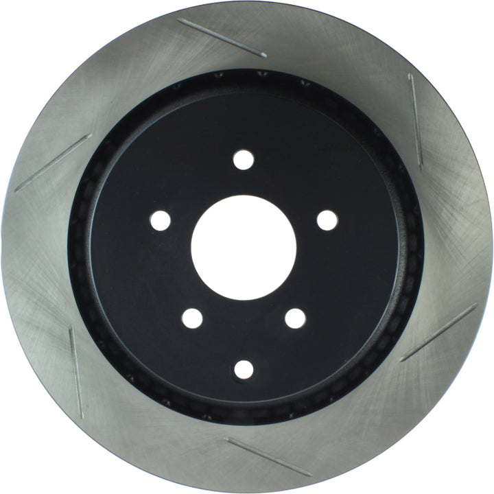 StopTech Power Slot 09 Infiniti FX50 5.0L-V8 Slotted Rear Left Rotor - Bull Strap
