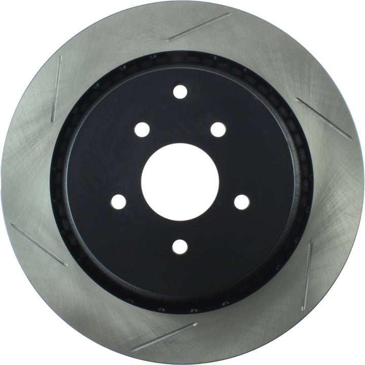 StopTech Power Slot 09 Infiniti FX50 5.0L-V8 Slotted Rear Right Rotor - Bull Strap