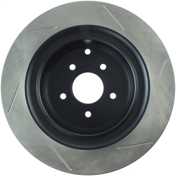 StopTech Power Slot 09 Infiniti FX50 5.0L-V8 Slotted Rear Right Rotor - Bull Strap
